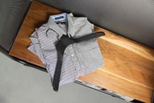 Black shirt hanger